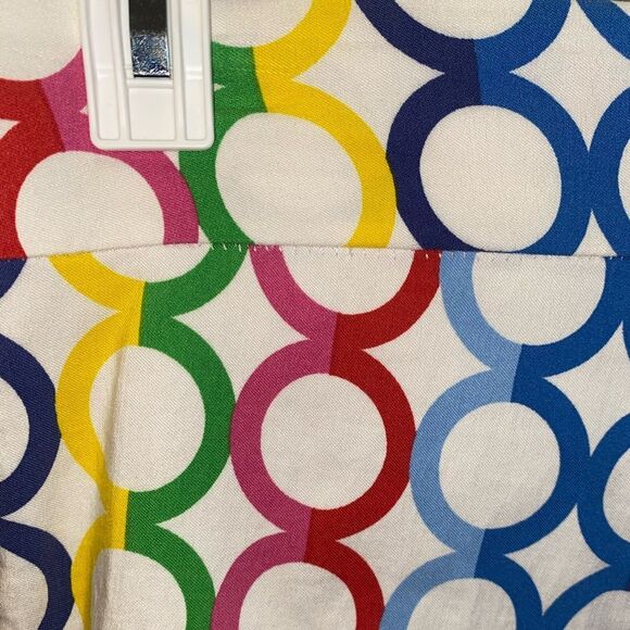 KRAZY LARRY Pull On Ankle Pants in Multi Circles - Picture 8 of 8